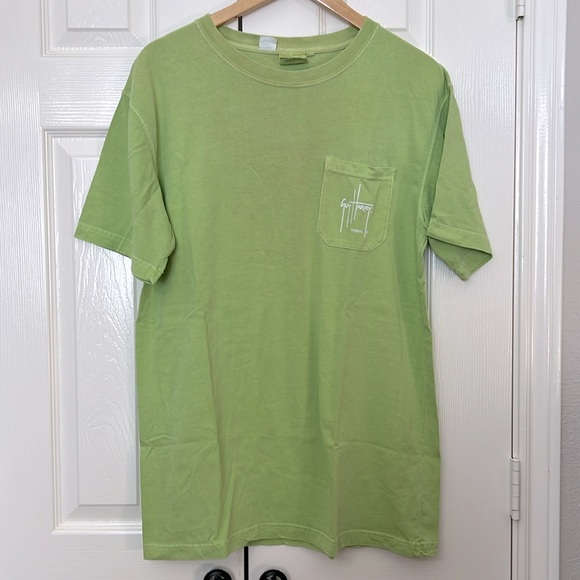 Guy Harvey Pocket T Shirt Cotton Sz L - Picture 1 of 8
